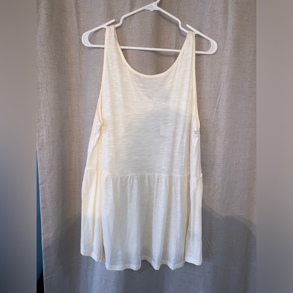 Peplum tank top